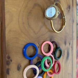 Gucci Gold Women's Watch with Colorful Rings